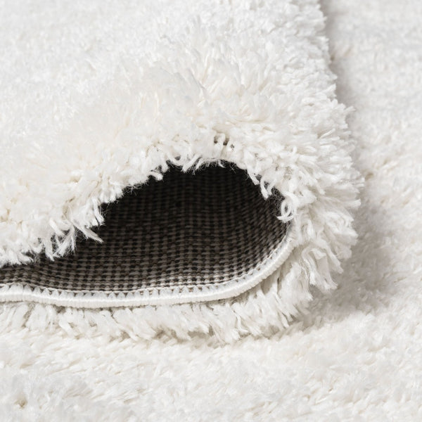 HomeRoots 10' White Flatweave Runner Rug - Durable, Low-Profile Design for High-Traffic Areas & Modern Spaces 685150