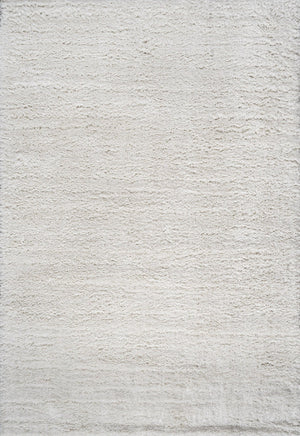 HomeRoots 5' Modern White Flatweave Area Rug - Durable, Easy-Care, Stylish Design for High-Traffic Spaces 685153