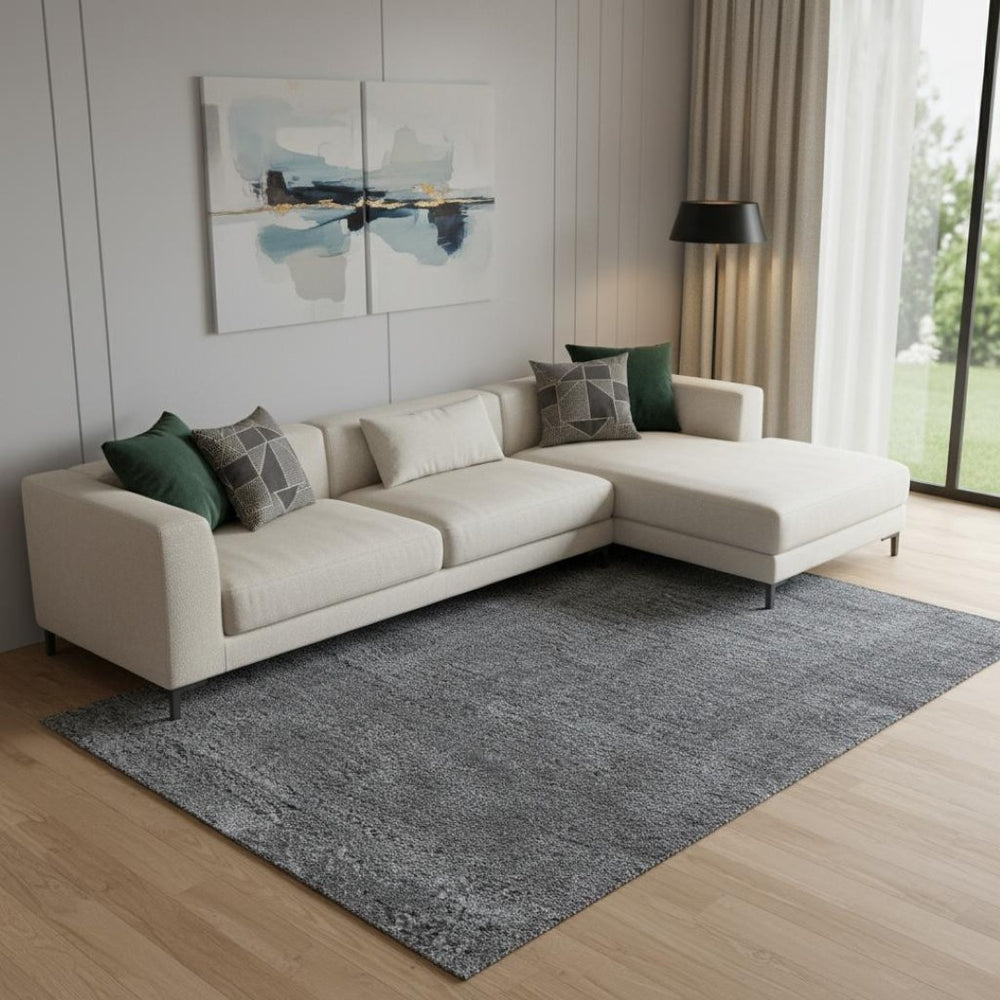 HomeRoots 8' X 10' Gray Flatweave Area Rug - Soft, Durable, and Stylish for Modern Living Spaces and Décor 685159