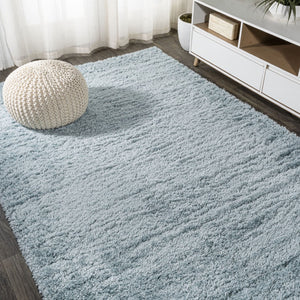 HomeRoots 5' Turquoise Flatweave Area Rug - Modern, Durable, Stain-Resistant Design for Stylish Living Spaces 685173
