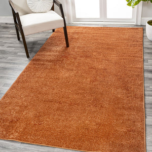 HomeRoots 5' X 8' Orange Area Rug - Vibrant, Durable, Easy-Care Accent for Modern Spaces & Cozy Living Areas 685225