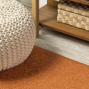 HomeRoots 5' X 8' Orange Area Rug - Vibrant, Durable, Easy-Care Accent for Modern Spaces & Cozy Living Areas 685225