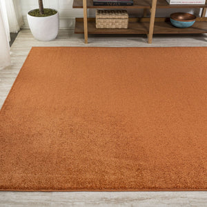 HomeRoots 5' X 8' Orange Area Rug - Vibrant, Durable, Easy-Care Accent for Modern Spaces & Cozy Living Areas 685225