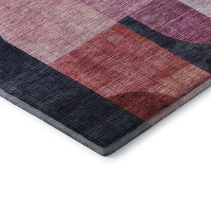 HomeRoots 8' X 10' Vibrant Abstract Geometric Washable Area Rug – UV Protected, Stain Resistant, Durable Design 685256