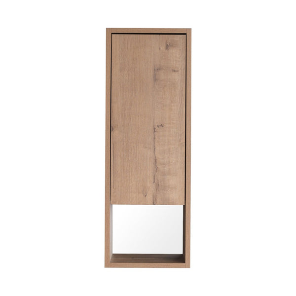 English Elm 10'' Wall Mounted Mirrored Bathroom Cabinet Plywood Build with Soft Close Hinge Storage W999P470298