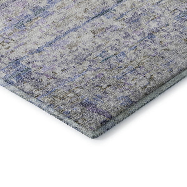 HomeRoots 8' X 10' Coastal Charm Blue and Beige Striped Area Rug - Machine-Woven, UV Protected, Stain Resistant 685365