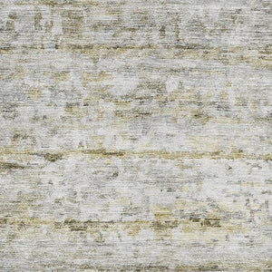HomeRoots 5' X 8' Taupe Brown Beige Striped Washable Area Rug - UV Protected, Stain Resistant, Easy Care Design 685375