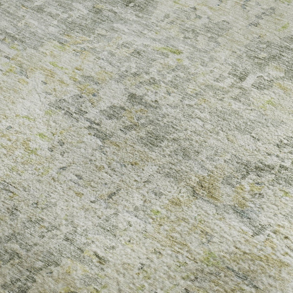 HomeRoots 5' X 8' Abstract Sage Gold Beige Area Rug - Washable, UV-Protected, Durable, and Stylish Decor! 685387