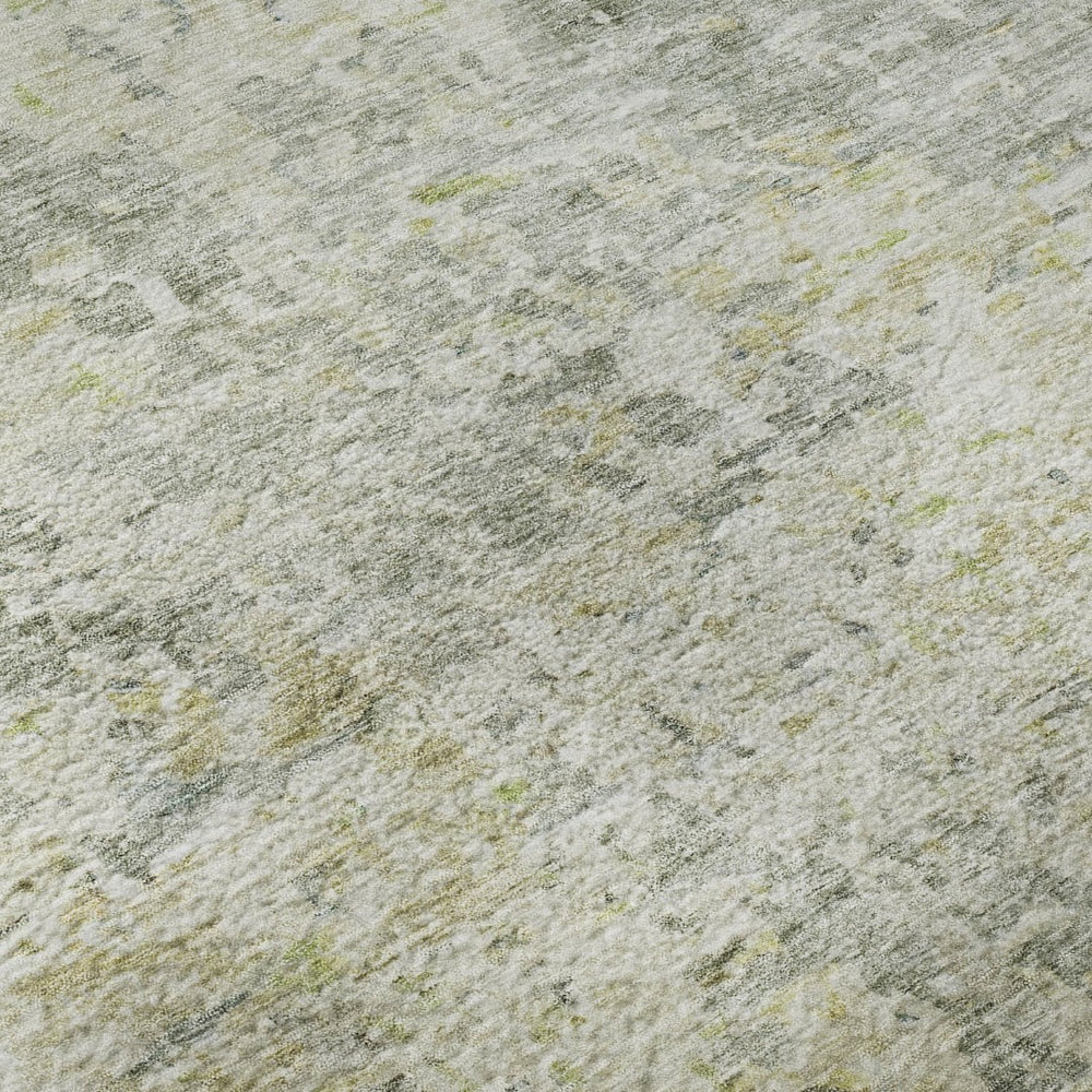 HomeRoots 9' X 12' Sage Gold Beige Abstract Area Rug - Washable, UV Protected, Ideal for High-Traffic Homes! 685390