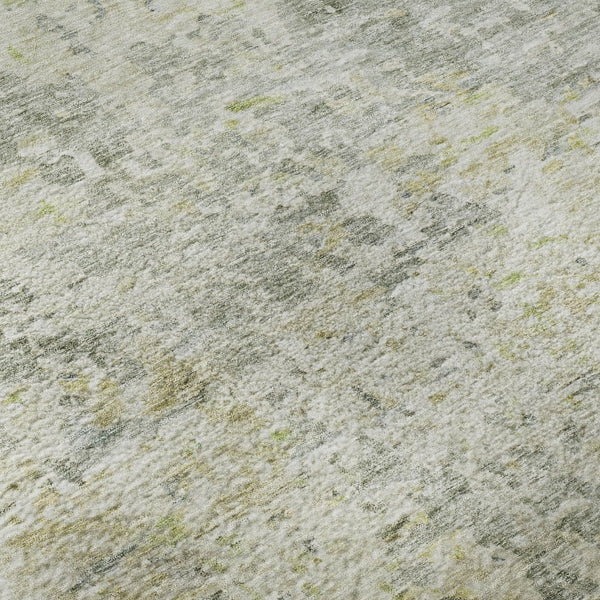 HomeRoots 9' X 12' Sage Gold Beige Abstract Area Rug - Washable, UV Protected, Ideal for High-Traffic Homes! 685390