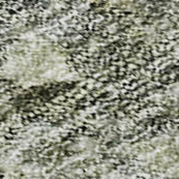 HomeRoots 5' X 8' Stylish Artichoke Green Gray Silver Abstract Washable Area Rug with UV Protection Benefits 685405