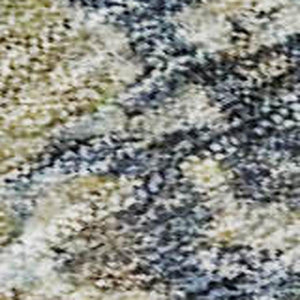 HomeRoots 5' X 8' Blue Gold Beige Abstract Area Rug - Washable, UV Protected, Durable & Stain Resistant Design 685411