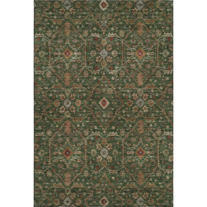 HomeRoots 10' Emerald Copper Beige Oriental Area Rug - UV Protected, Stain Resistant & Washable for Homes 685456