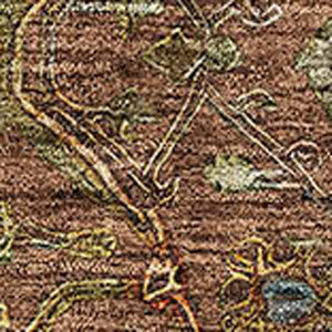 HomeRoots 8' X 10' Luxurious Rust Gold & Blue Oriental Area Rug - Washable, UV Protected, Durable & Stylish! 685488