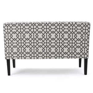 English Elm Christopher Knight Home® - Loveseat - Stylish Grey Fabric Sofa With Geometric Design, Birch Frame, Perfect For Modern Spaces 57659.00GGMT