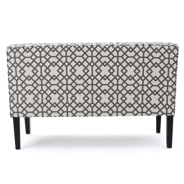 English Elm Christopher Knight Home® - Loveseat - Stylish Grey Fabric Sofa With Geometric Design, Birch Frame, Perfect For Modern Spaces 57659.00GGMT