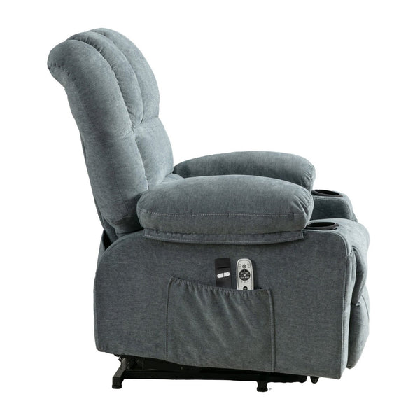 English Elm Power Electric Massage Lift Lounge Chair For Seniors - Heated Vibration, Usb Port & Reclining Comfort W1521P302634-GIGA