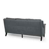 Christopher Knight Home® - Noble House - Dupont Contemporary 3 Seater Fabric Sofa