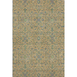 HomeRoots 5' X 8' Vibrant Orange, Blue & Green Oriental Washable Area Rug with UV Protection & Stain Resistance 685978