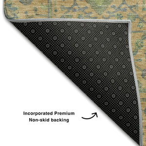HomeRoots 8' X 10' Vibrant Oriental Washable Area Rug with UV Protection, Stain Resistance for High Traffic Areas 685980