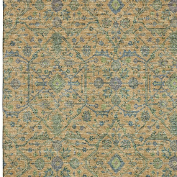 HomeRoots 8' X 10' Vibrant Oriental Washable Area Rug with UV Protection, Stain Resistance for High Traffic Areas 685980
