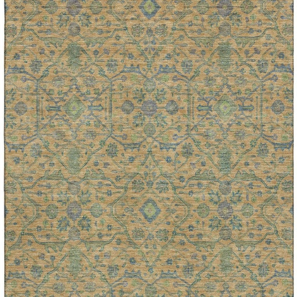 HomeRoots 8' X 10' Vibrant Oriental Washable Area Rug with UV Protection, Stain Resistance for High Traffic Areas 685980