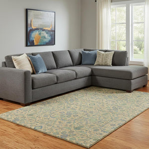 HomeRoots 10' Washable Orange, Blue & Green Oriental Area Rug with UV Protection for High-Traffic Spaces 685982