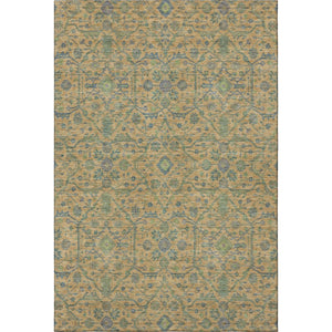HomeRoots 10' Washable Orange, Blue & Green Oriental Area Rug with UV Protection for High-Traffic Spaces 685982