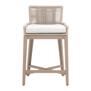 Essentials for Living Overlay Outdoor Counter Stool 6859CS.OYS/WHT/W-ET