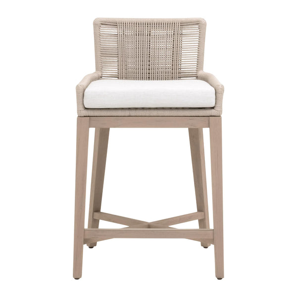 Essentials for Living Overlay Outdoor Counter Stool 6859CS.OYS/WHT/W-ET