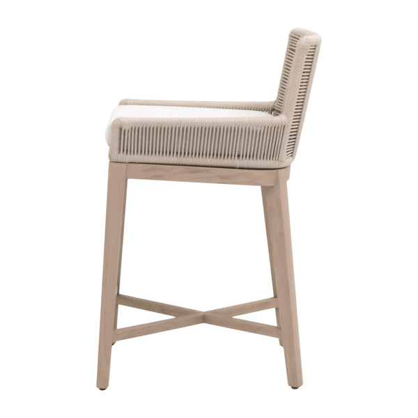 Essentials for Living Overlay Outdoor Counter Stool 6859CS.OYS/WHT/W-ET