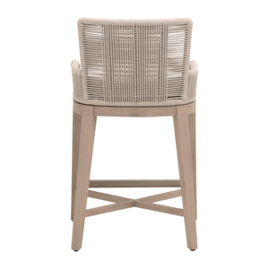 Essentials for Living Overlay Outdoor Counter Stool 6859CS.OYS/WHT/W-ET