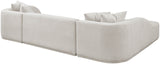 Rita Beige Polyester Fabric 3-Piece Sectional 685Beige-Sectional Meridian Furniture