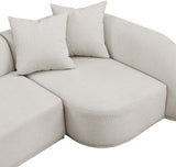 Rita Beige Polyester Fabric 3-Piece Sectional 685Beige-Sectional Meridian Furniture