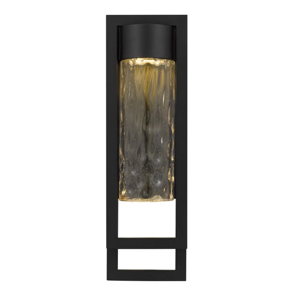 English Elm 15 Inch Hammered Glass Led Wall Sconce Dimmable Bathroom Vanity Hallway Light B370P417690