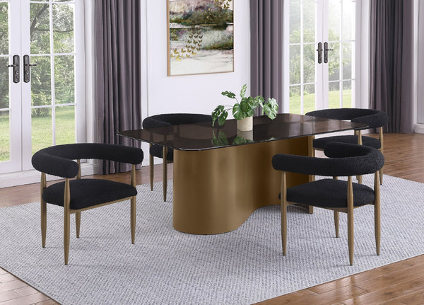 English Elm 2pc Mid-century Dining Side Chairs with Foam Padded Seats and Spindle Back in Neutral Wheat Upholstery Black 55.12 L x 32.68 W x 7.87 H B011P301318