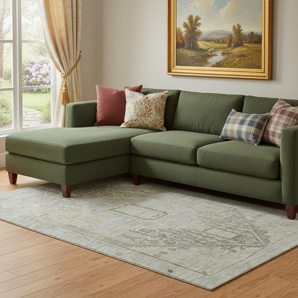 HomeRoots 10' X 14' Taupe Beige & Gray Tribal Area Rug – Durable, Stain Resistant & UV Protected for Homes 686048