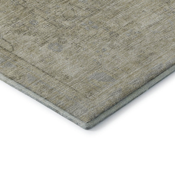 HomeRoots 10' X 14' Taupe Beige & Gray Tribal Area Rug – Durable, Stain Resistant & UV Protected for Homes 686048
