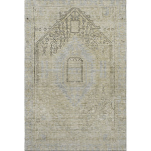 HomeRoots 10' X 14' Taupe Beige & Gray Tribal Area Rug – Durable, Stain Resistant & UV Protected for Homes 686048