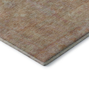 HomeRoots 10' X 14' Coral and Beige Oriental Washable Area Rug - Stylish, Durable, UV-Protected for Homes 686060