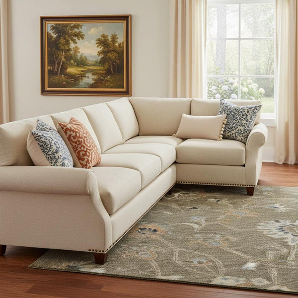 HomeRoots 10' Floral Brown, Beige & Copper Area Rug - Washable, UV Protected, Perfect for Large Living Spaces 686102
