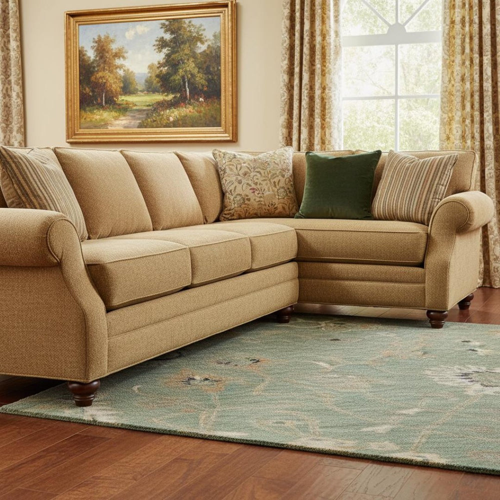 HomeRoots 10' X 14' Artichoke Green Floral Area Rug – Washable, UV Protected, Stylish & Family-Friendly Design! 686108