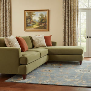 HomeRoots 10' Denim Blue Beige Copper Floral Area Rug - Washable, UV-Protected, Perfect for Busy Homes! 686120
