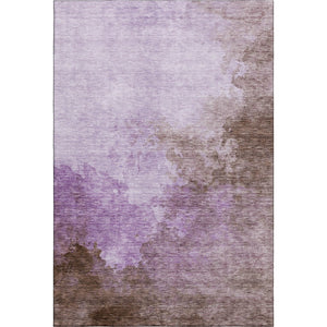 HomeRoots 8' X 10' Abstract Lavender & Mauve Washable Area Rug - Modern, Durable, UV Protected & Stylish! 686148