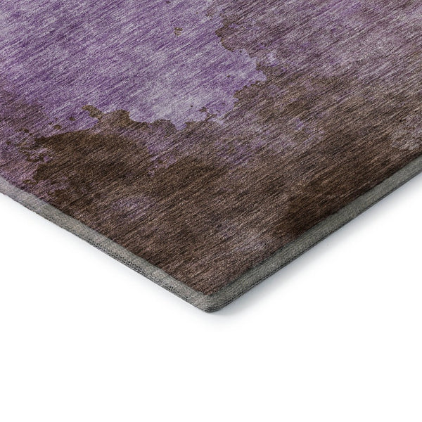 HomeRoots 8' X 10' Abstract Lavender & Mauve Washable Area Rug - Modern, Durable, UV Protected & Stylish! 686148