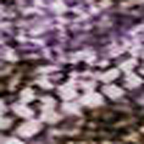 HomeRoots 9' X 12' Elegant Lavender & Mauve Abstract Washable Area Rug with UV Protection for Busy Homes 686149