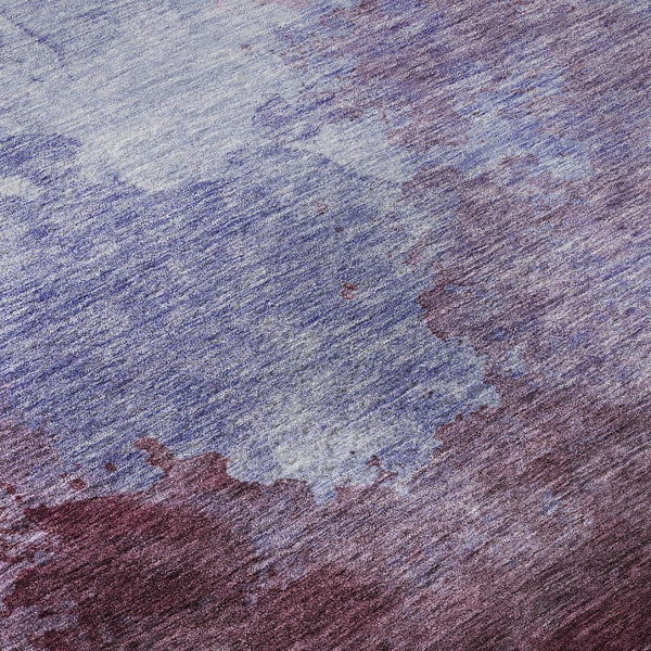 HomeRoots 9' X 12' Stylish Purple & Lavender Abstract Area Rug - Washable, UV-Protected, Stain-Resistant Design 686179