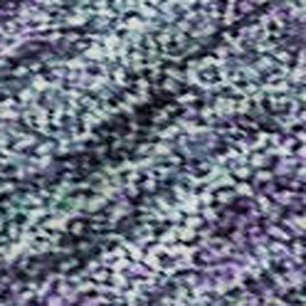 HomeRoots 10' Aqua & Purple Abstract Washable Area Rug - Durable, UV-Protected for Homes with Kids & Pets 686186