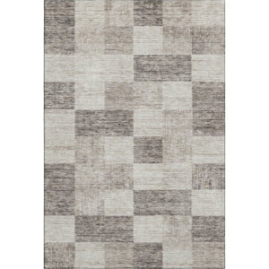 HomeRoots 10' X 14' Beige and Taupe Geometric Area Rug - Washable, Stain Resistant, UV Protected for Homes 686198