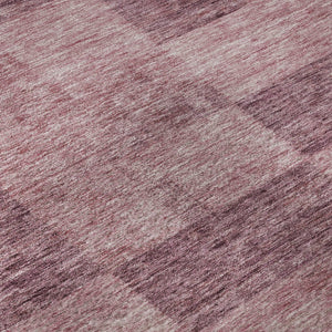 HomeRoots 8' Blush and Pink Geometric Round Rug - Stylish, Washable, UV-Protected for Busy Homes & Playspaces 686207